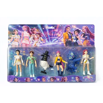 K-Pop stílusú fantasy figura szett, 7 db-os, gyerekjáték 3+