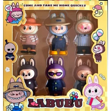 Labubu Figura Szett – 6 db ( kb 6-8 cm)