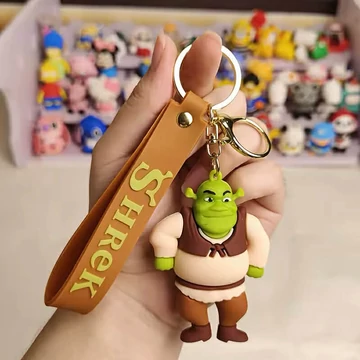 Shrek Gumírozott kulcstartó / táskadísz – mesehős figura