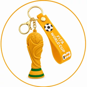 FIFA World Cup trófea kulcstartó – tökéletes ajándék futballrajongóknak