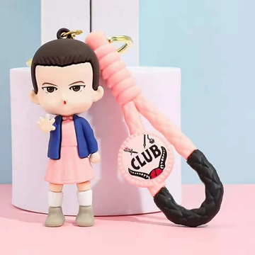 Gumírozott kulcstartó / táskadísz – StrangerThings Tizi