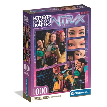 K-pop Démonvadászok Cosmic 1000 db-os Compact puzzle Clementoni