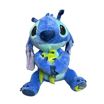 Stitch Plüss kezében egy kis békával - 45 cm 
