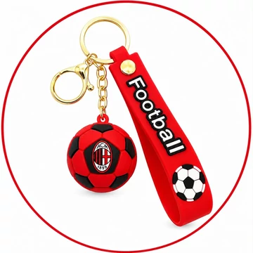 AC Milan focilabda kulcstartó – tökéletes ajándék szurkolóknak