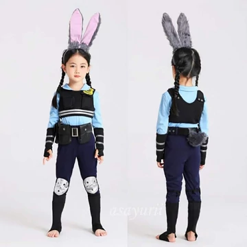 Zootropolis Judy Hopps Nyuszi Nadrágos Rendőr Jelmez Hajpánttal