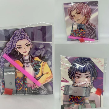 K-PoP Demon Hunters Gyémánt kirakó 3 db-os szettben