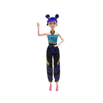 K-POP Zoé – Kék hajú  divatbaba 30cm