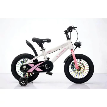 X Feng Sport Gyerek bicikli Kosárral és Pótkerékkel Rózsaszín 14" 