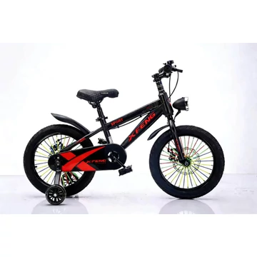 X Feng Sport Gyerek bicikli Kosárral és Pótkerékkel PIROS 14"
