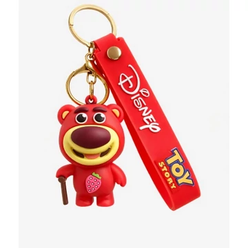 Gumírozott kulcstartó / táskadísz – macis figura Lotso 