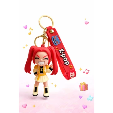 K-Pop Mira Gumírozott kulcstartó / táskadísz