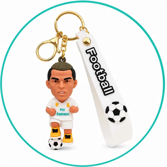 Ronaldo figura kulcstartó – kötelező darab focirajongóknak