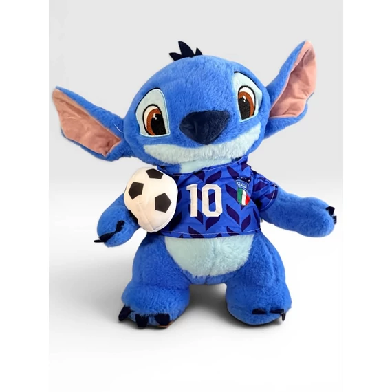 Stitch focis plüss figura labdával – puha és aranyos ajándék focirajongóknak 32cm