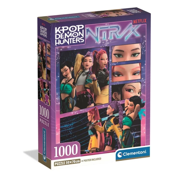 K-pop Démonvadászok Cosmic 1000 db-os Compact puzzle Clementoni