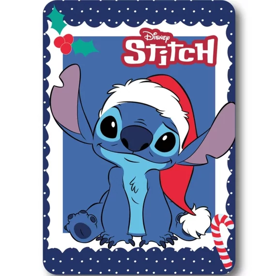 Disney Lilo és Stitch, A csillagkutya Holiday Karácsony polár takaró 100x140cm