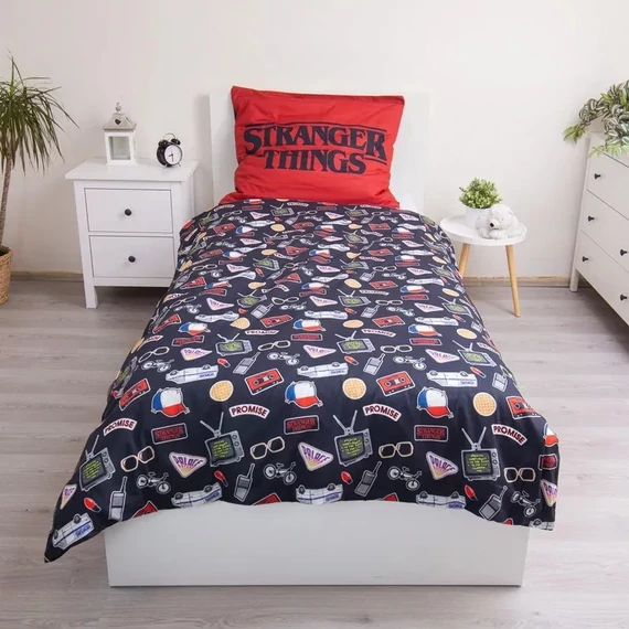 Stranger Things Upside Down Dark ágyneműhuzat 140×200cm, 70×90 cm