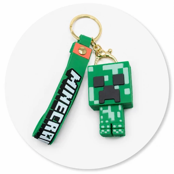 Minecraft Creeper kulcstartó