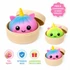 Dumpling Squishy – Puha nyomkodható stresszoldó gőzgombóc UNIKORNISOS színátmenetes