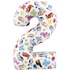 Bluey Friends 1-6 szám fólia lufi 66 cm